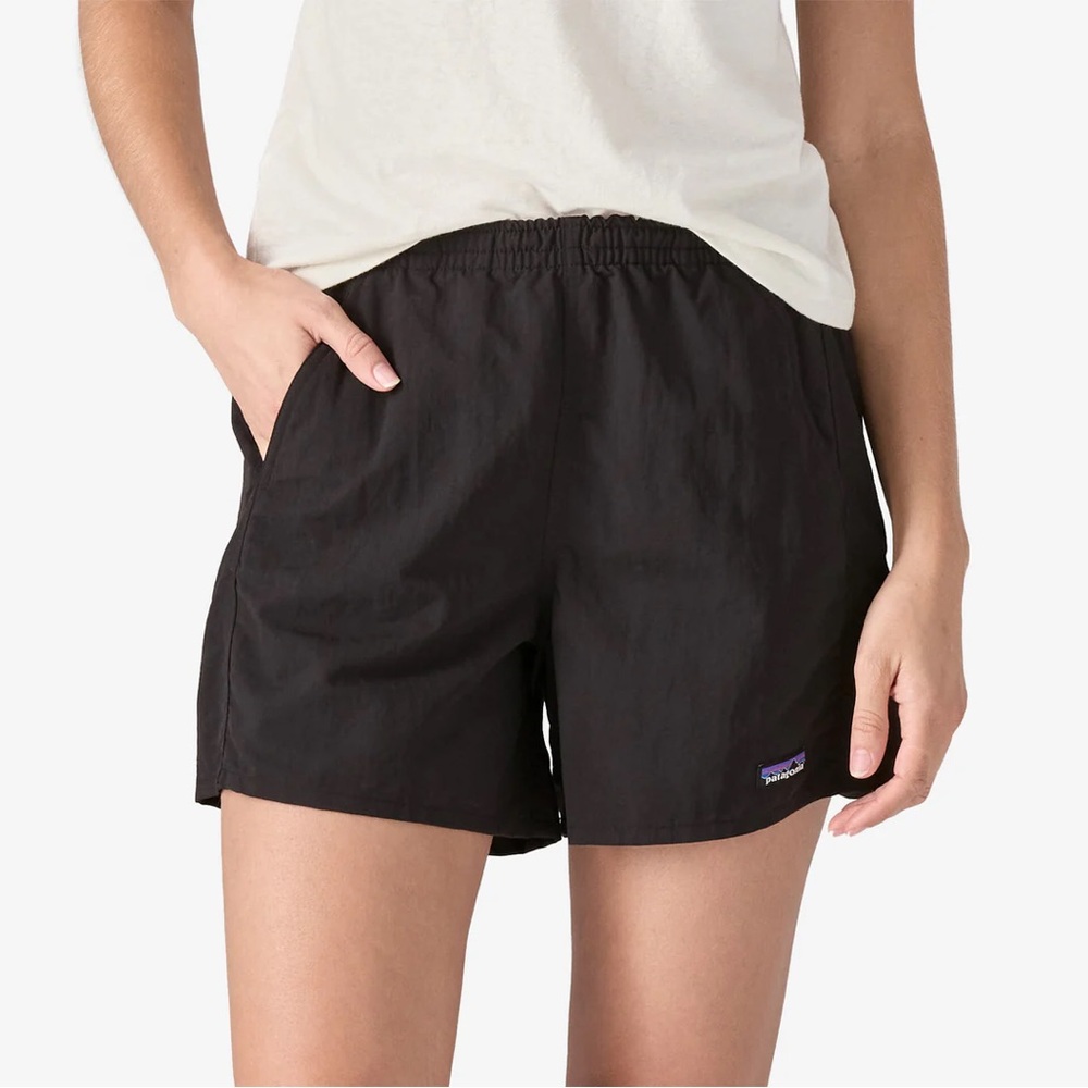 USED Patagonia Baggies 5in Black Women's Shorts